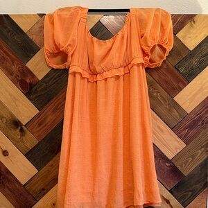 Lush Orange Mini Dress